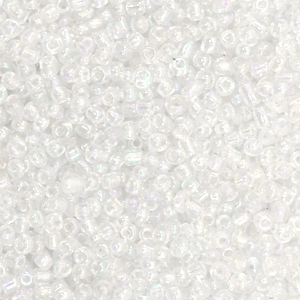 Rocailles 2mm crystal pearl, 10 gram